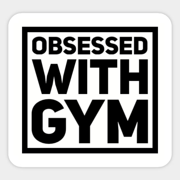 Obsessed with gym Sticker by hozarius